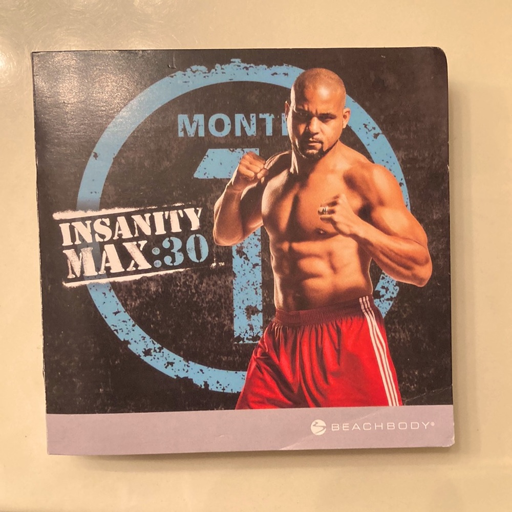 Insanity Max 30 DVDs- includes Month 1 and 2 along with Sweat fest dvd